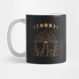 Dark Academia Aesthetic Book Witchy Psychedelic Mug